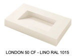 Plan vasque lavabo sur mesure : L 60 à 201 x P 40 à 51 cm, finition lisse mate, 10 couleurs au choix, Anti bactérien, résine Akrytan® teinté dans la masse, Livraison Offerte.